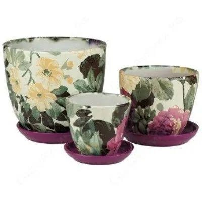 Горшок керамический Фантазия 375936 (1-й из набора); Белоруссия