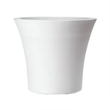 Горшок пластиковый Сити, белый, 15х13см, 1,3л; Россия