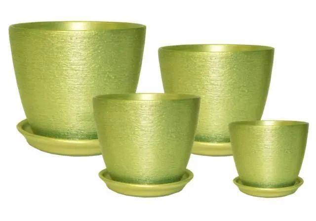 Горшок керамический Кассандра 347049 (4-й из набора), 18х16см, 3,5л; Россия