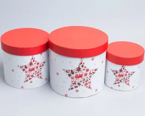 Коробка цилиндр НГ  92990 (2-й из набора); Китай