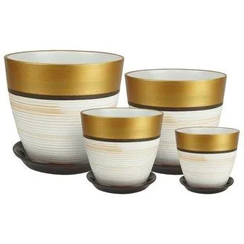 Горшок керамический Бутон Бруно РС144 (4-й из набора), 21х21см, 5,4л; Россия