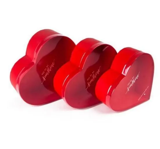 Коробка Сердце с прозрачной крышкой 92823 (3-й из набора) 33x31.8x13.2; Китай