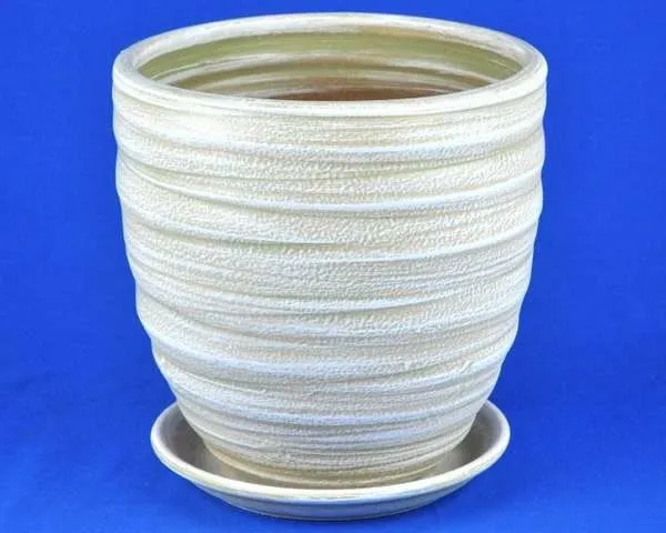 Горшок керамический Модерн 2, оливковый, d24х24см, 7,5л/Россия