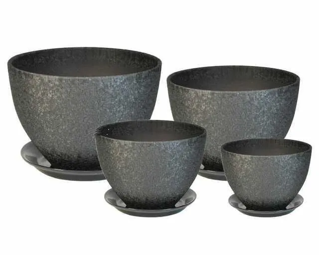 Горшок керамический Венеция винил 462049 (4-й из набора), 21х21см, 6л; Россия