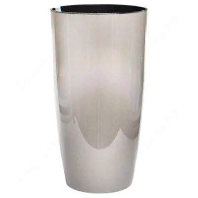 Кашпо пластиковое Альфа, какао, d27хh51см; Россия