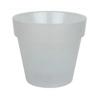 Горшок пластиковый Протея, белый, 14х14см, 1,4л; Академия цветоводства
