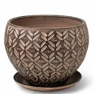 Горшок Ажур слива классика 1 20х16см, 3л; Россия