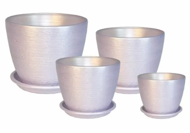 Горшок керамический Кассандра 408313 (3-й из набора), 16х15см, 2л; Россия