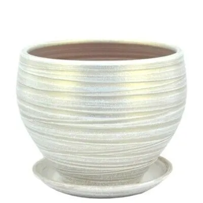 Горшок Модерн классика, 20х16см, 3л, белый; Россия