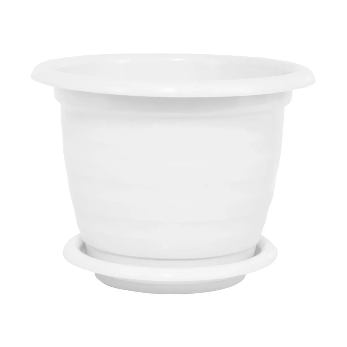 Горшок пластиковый Виола, белый, 19х14,5см, 2л; Россия