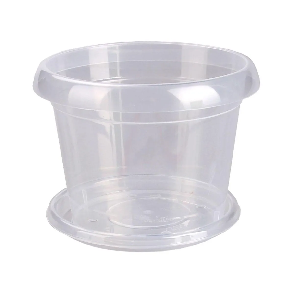 Горшок пластиковый для орхидей, прозрачный, 13х10см, 0,8л; Россия