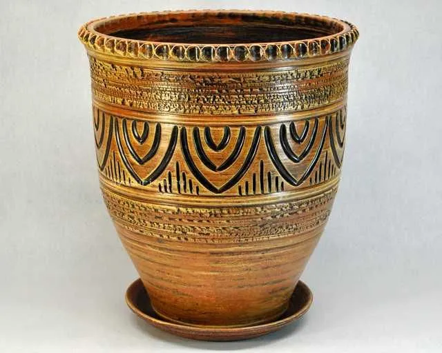 картинка Горшок керамический Греческий, песочный, 40х42см, 30л; Россия от магазина Флоранж