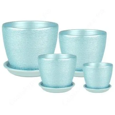 Горшок керамический Кассандра 408306 (4-й из набора), 18х16см, 3,5л; Россия