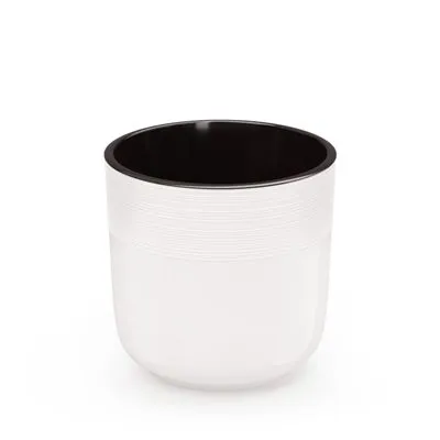 Горшок пластиковый Линель двойной с автополивом, белый, 21,5х21,5см, 6л; Россия