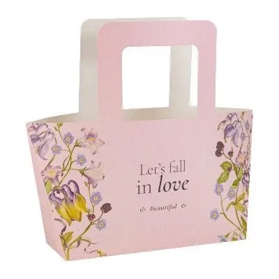 Сумка Лав прямоугольная, розовый, 27x8x24см; Китай