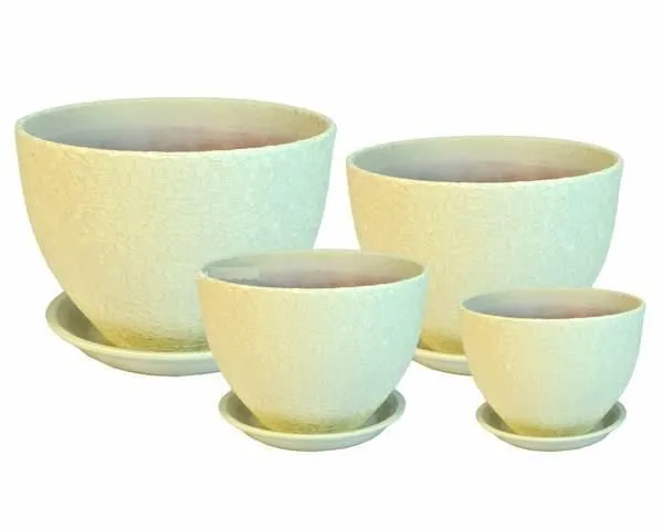 Горшок керамический Венеция винил 399925 (4-й из набора), 21х21см, 6л; Россия