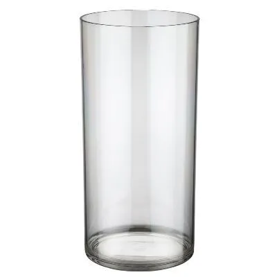 Вазон пластик Round, D12xH25 см, прозрачный