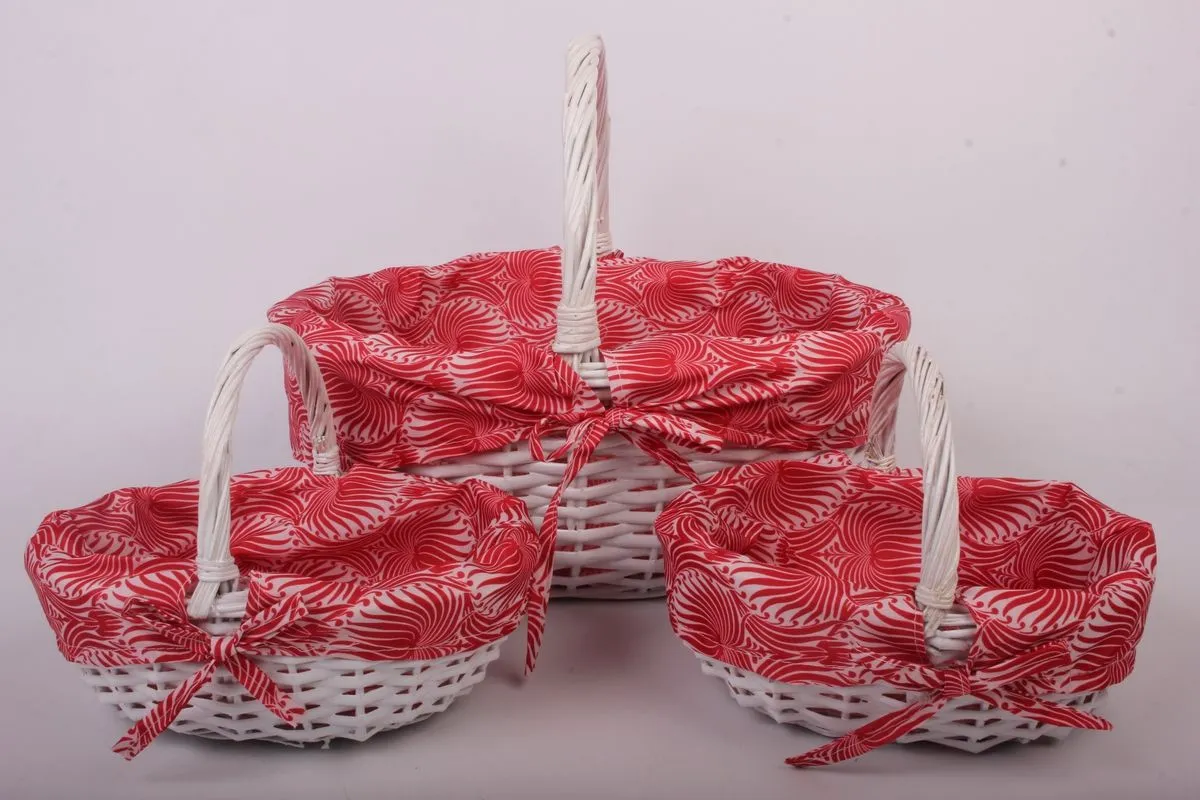 Корзина плетеная 539624 (№1 из 2шт.), (ива), 23.5х17.5хH8хHH16см