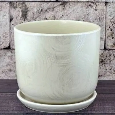 Горшок керамический цилиндр Орион бежевый 716142 (2-й из набора), 15х15,5см, 1,6л; Россия