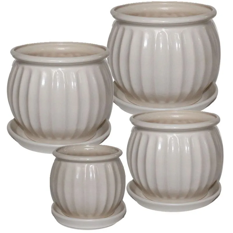 Горшок керамический Сфера (2-й из набора), 22х18см, 4,9л; Россия