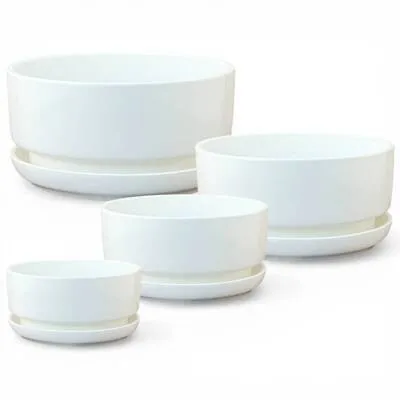 Горшок керамический Бонсай Глянец 000507 (4-й из набора) 20х10см; Россия