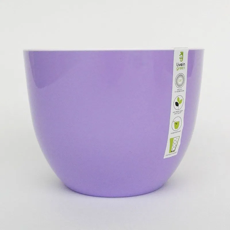 Горшок пластиковый Орион, лавандовый, 3,5л; Россия