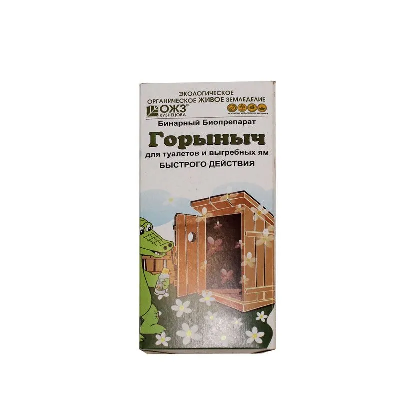 Средство для туалетов и выгребных ям Горыныч , 0,5л, 30г; Россия