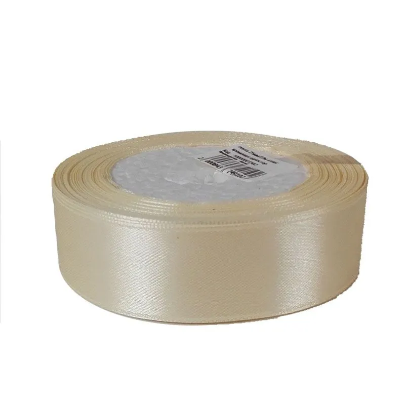 Лента атласная односторонняя, 25ммх22м; Китай