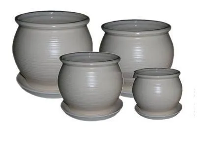 Горшок керамический Марс (4-й из набора), 11,7х9,3см, 0,65л; Россия