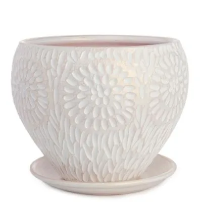 Горшок Астра классик 2 19,5х24см, 6л, бел/жемчуг; Россия