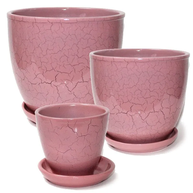 Горшок керамический Фантазия 441235 (2-й из набора), 13х13см, 1л; Белоруссия