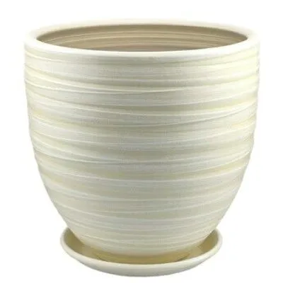 Горшок Модерн бутон 3 28смх28см, 12л, ваниль/Сады Аурики