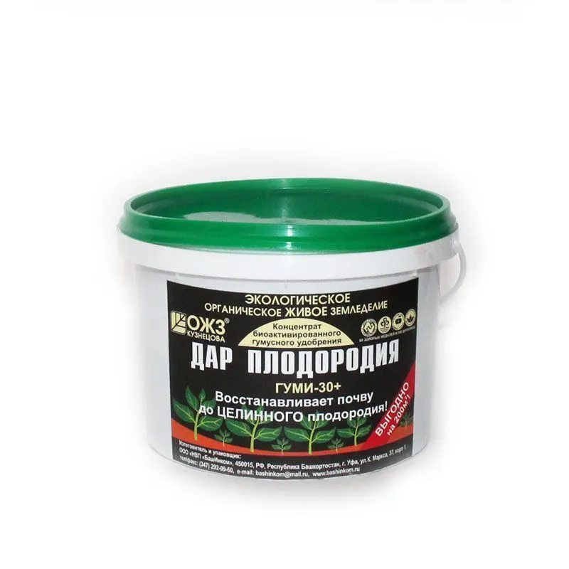 Удобрение садовое Гуми 30 Дар плодородия, 0,5л