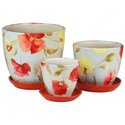 Горшок керамический Фантазия 372775 (2-й из набора); Белоруссия