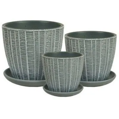 Горшок керамический Волна метро 633500 (1-й из набора); Китай