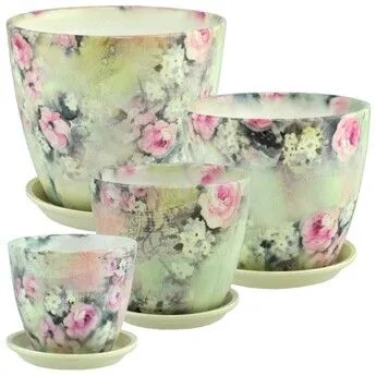 Горшок керамический Бутон Авангард 649563 (2-й из набора); Россия