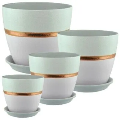 Горшок керамический Паталь эстет 624195 (2-й из набора), 15х15см, 2л; Россия