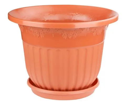 Горшок пластиковый Лозанна, коричневый, 50х37см, 40л; Россия