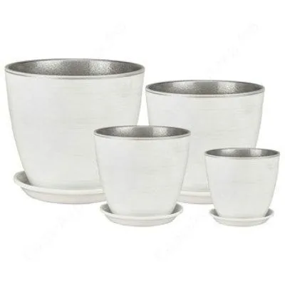 Горшок керамический Бутон Роспись  РС 04 (2-й из набора) 15х15см, 2л; Россия