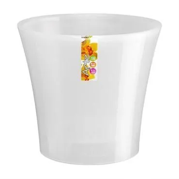 Кашпо пластиковое Арте, прозрачное, 15х15см, 2л;  Россия