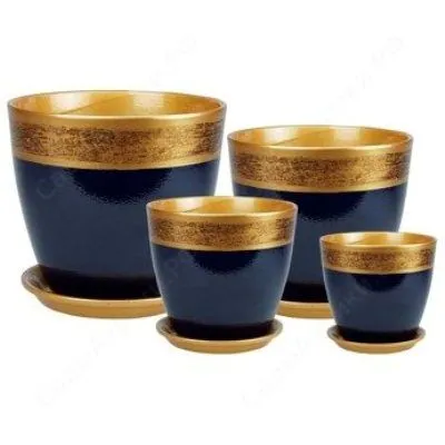 Горшок керамический Бутон Валенсия 592098 (2-й из набора) 15х15см, 2л; Россия