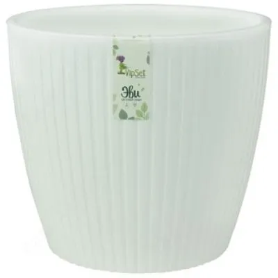 Горшок пластиковый Эви, ассорти, 14х13см, 1,5л;; Россия