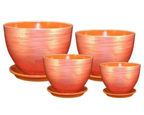 Горшок керамический Венеция 313 (2-й из набора), 15х15см, 2л; Россия