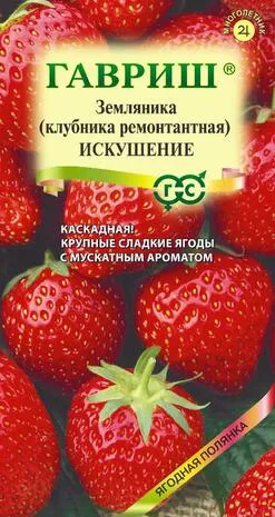 Земляника (Клубника) ампельная Искушение F1 (цветной пакет) 10шт; Гавриш