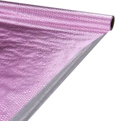 Рулон пленка на металл основе. Чешуя змеи, розовый, 50см х5м; Китай
