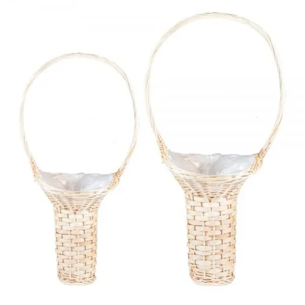 Корзина плетеная Шляпка 361861 (№1 из 2шт.), (ива), 40x28xH40/75см