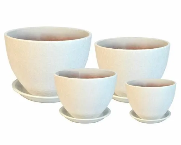 Горшок керамический Венеция винил 399932 (4-й из набора), 21х21см, 6л; Россия