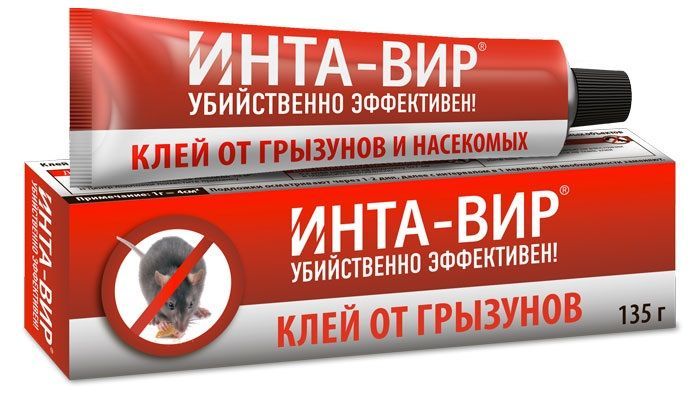 картинка Клей от грызунов и насекомых Инта-Вир (туба), 135г от магазина Флоранж