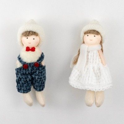 Украшение подвесное Мальчик/Девочка, H14х4х3см