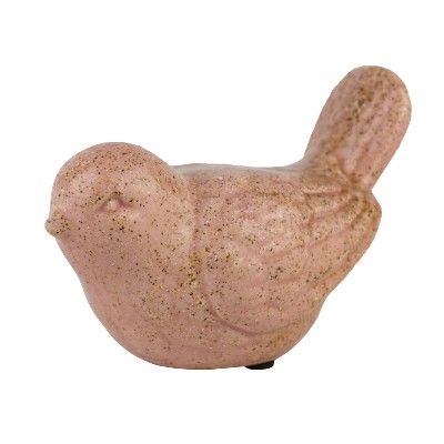 Сувенир Птичка (керамика), 13,5x8x9см, розовый